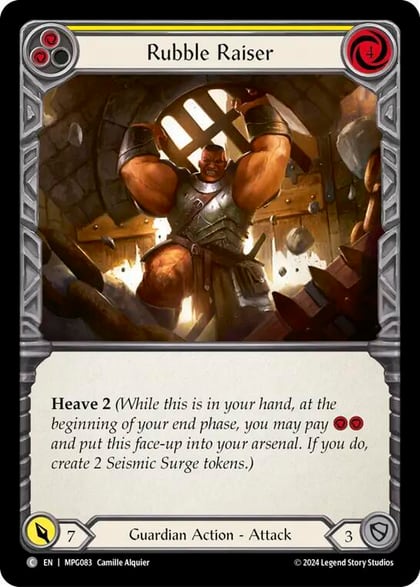Rubble Raiser (Yellow), Mastery Pack Guardian MPG083