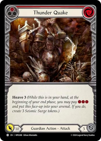 Thunder Quake (Red), Mastery Pack Guardian MPG088
