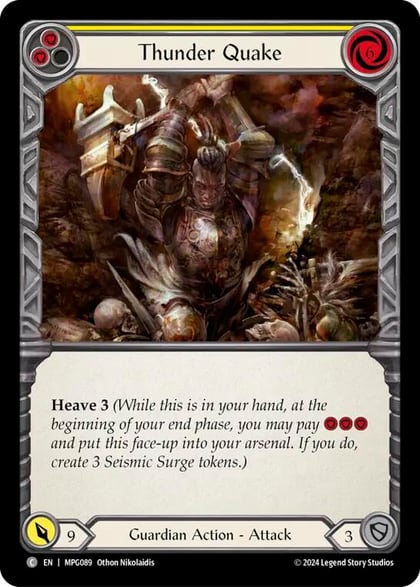 Thunder Quake (Yellow), Mastery Pack Guardian MPG089
