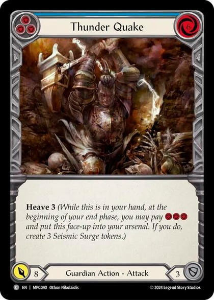 Thunder Quake (Blue), Mastery Pack Guardian MPG090