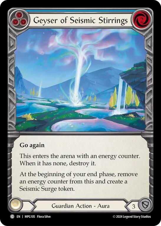 Geyser of Seismic Stirrings (Blue), Mastery Pack Guardian MPG105