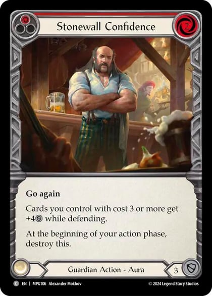 Stonewall Confidence (Red), Mastery Pack Guardian MPG106