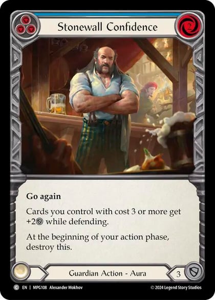 Stonewall Confidence (Blue), Mastery Pack Guardian MPG108