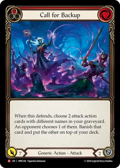 Call for Backup, Mastery Pack Guardian MPG126