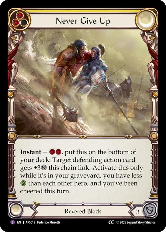 Never Give Up, Armory Deck: Pleiades APS015