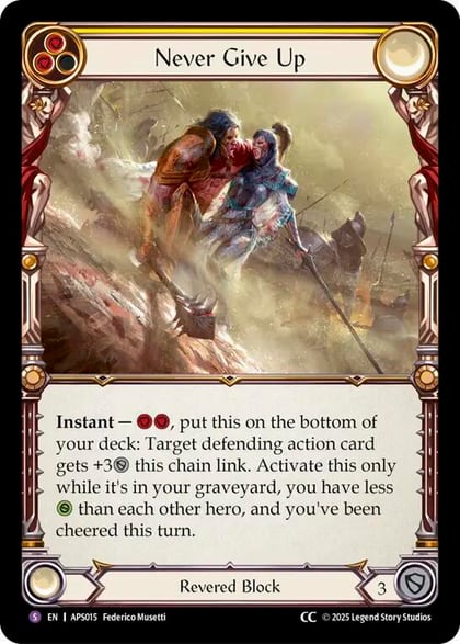 Never Give Up, Armory Deck: Pleiades APS015