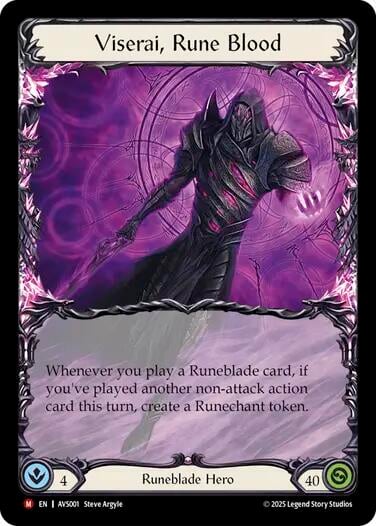 Viserai, Rune Blood, Armory Deck: Legends Viserai AVS001