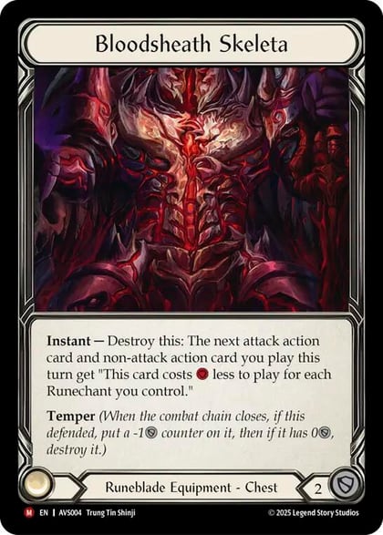 Bloodsheath Skeleta, Armory Deck: Legends Viserai AVS004