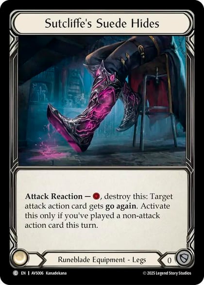 Sutcliffe's Suede Hides, Armory Deck: Legends Viserai AVS006