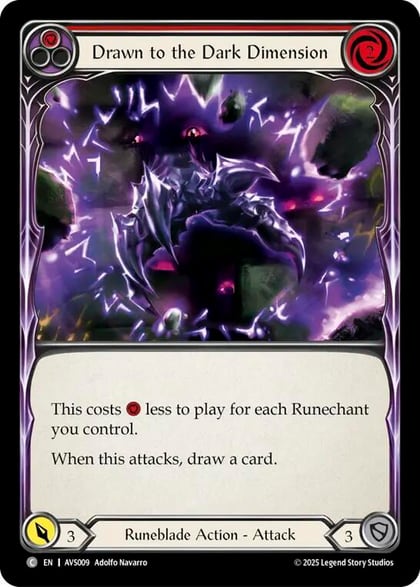 Drawn to the Dark Dimension (Red), Armory Deck: Legends Viserai AVS009