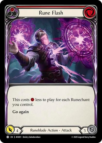 Rune Flash (Red), Armory Deck: Legends Viserai AVS011