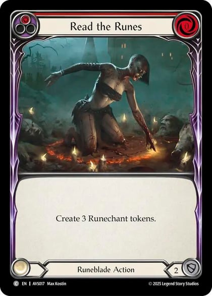 Read the Runes (Red), Armory Deck: Legends Viserai AVS017