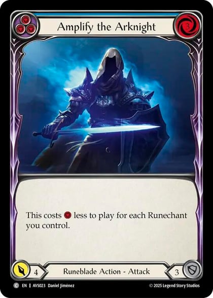 Amplify the Arknight (Blue), Armory Deck: Legends Viserai AVS023