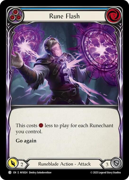 Rune Flash (Blue), Armory Deck: Legends Viserai AVS024