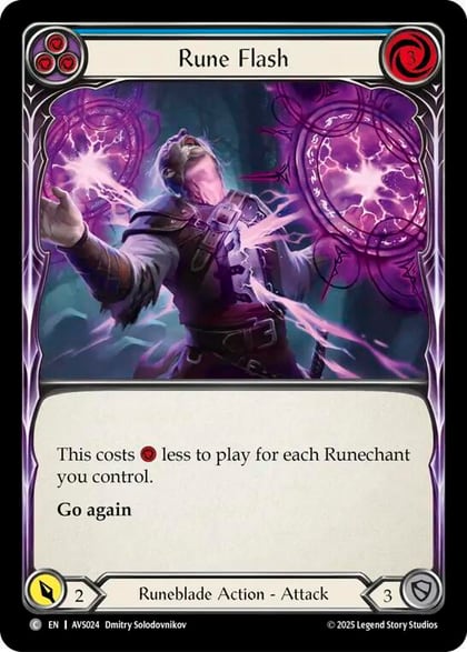 Rune Flash (Blue), Armory Deck: Legends Viserai AVS024