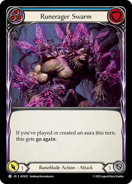 Runerager Swarm (Blue), Armory Deck: Legends Viserai AVS025
