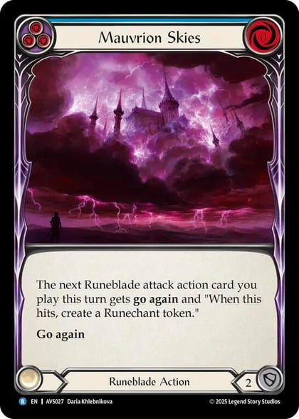 Mauvrion Skies (Blue), Armory Deck: Legends Viserai AVS027