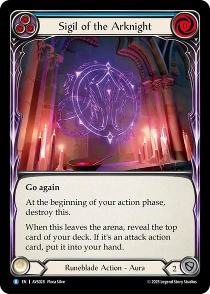 Sigil of the Arknight (Blue), Armory Deck: Legends Viserai AVS028
