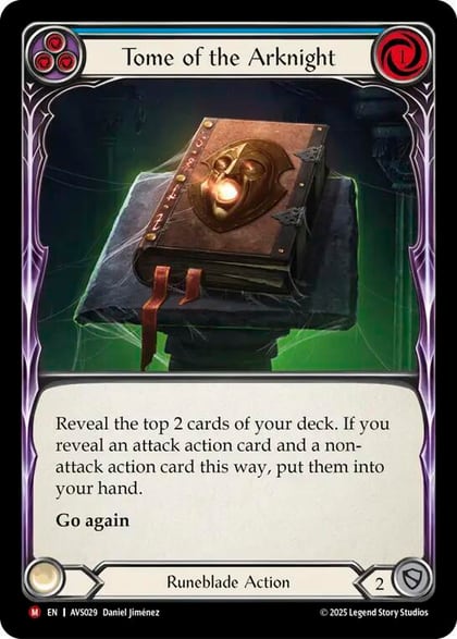Tome of the Arknight (Blue), Armory Deck: Legends Viserai AVS029