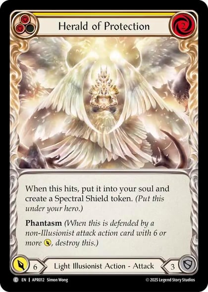 Herald of Protection (Yellow), Armory Deck: Legends Prism APR012