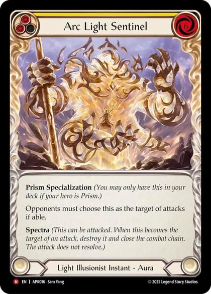 Arc Light Sentinel, Armory Deck: Legends Prism APR016