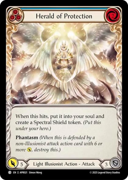 Herald of Protection (Blue), Armory Deck: Legends Prism APR021