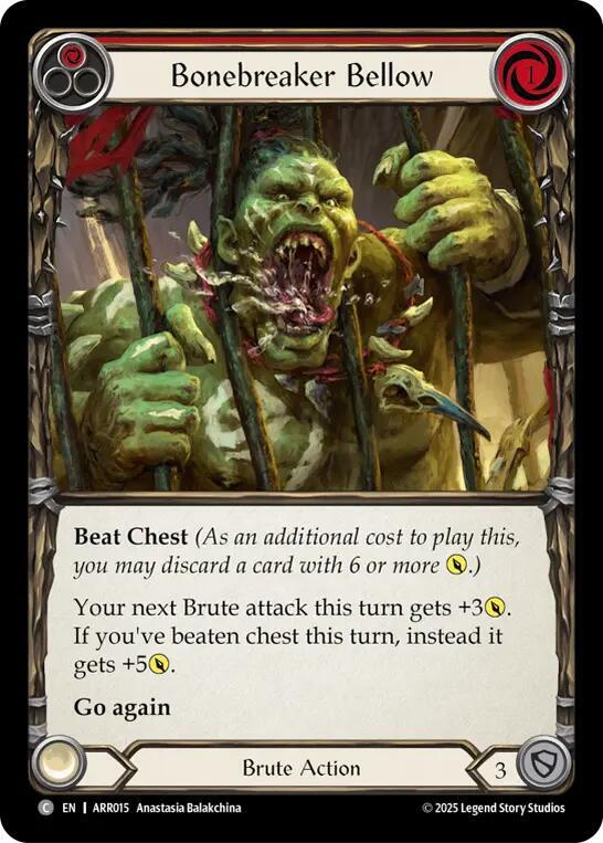 Bonebreaker Bellow (Red), Armory Deck: Rhinar ARR015