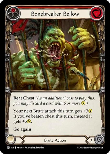 Bonebreaker Bellow (Red), Armory Deck: Rhinar ARR015