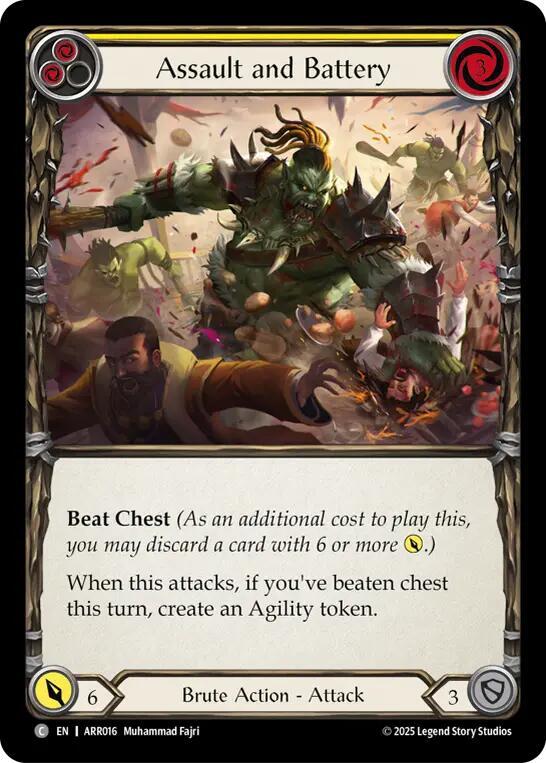 Assault and Battery (Yellow), Armory Deck: Rhinar ARR016