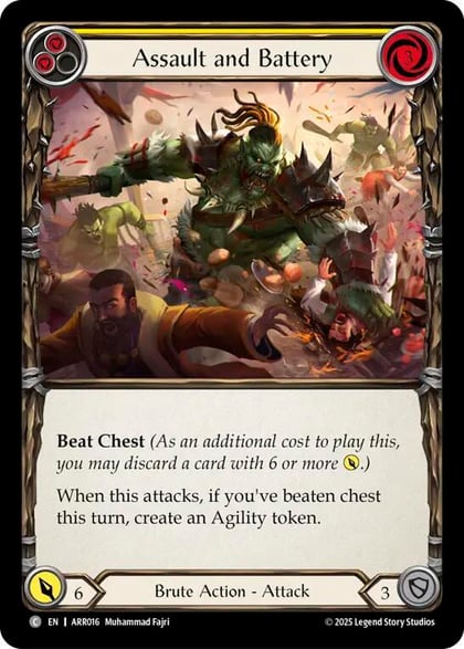 Assault and Battery (Yellow), Armory Deck: Rhinar ARR016