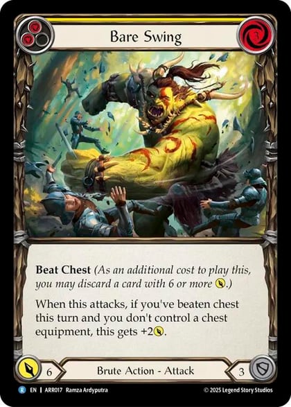 Bare Swing (Yellow), Armory Deck: Rhinar ARR017