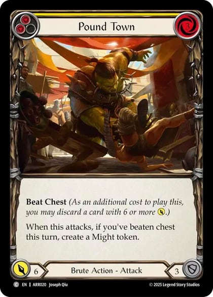 Pound Town (Yellow), Armory Deck: Rhinar ARR020