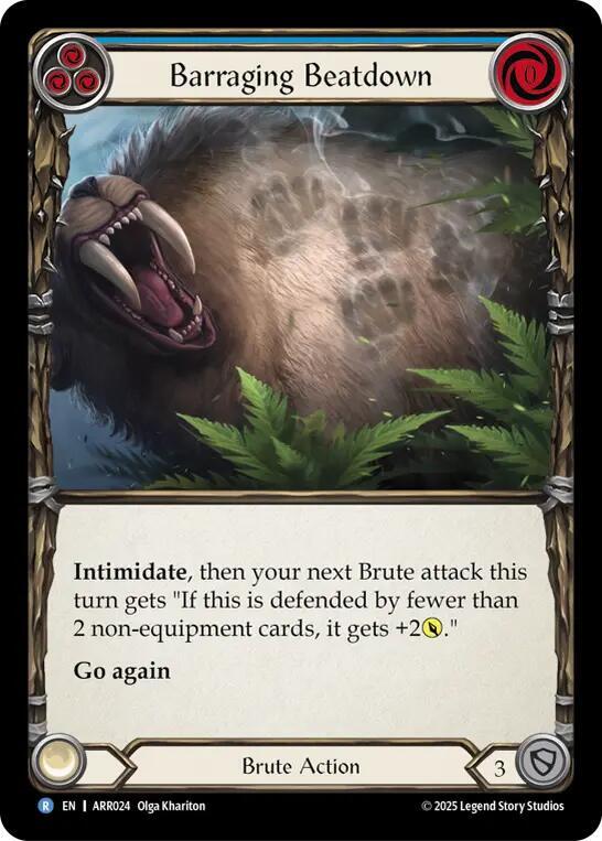 Barraging Beatdown (Blue), Armory Deck: Rhinar ARR024