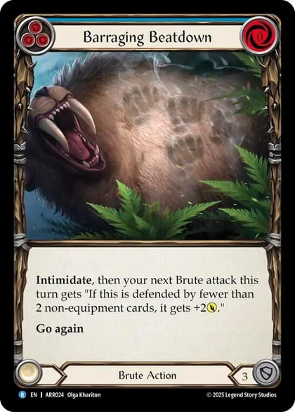 Barraging Beatdown (Blue), Armory Deck: Rhinar ARR024