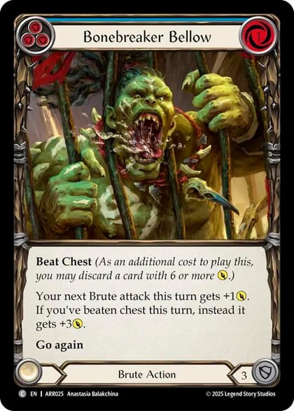 Bonebreaker Bellow (Blue), Armory Deck: Rhinar ARR025