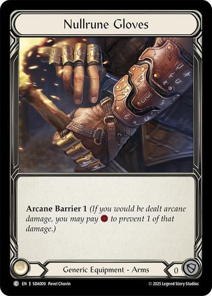 Nullrune Gloves (SDA009), Silver Age Chapter 1 SDA009