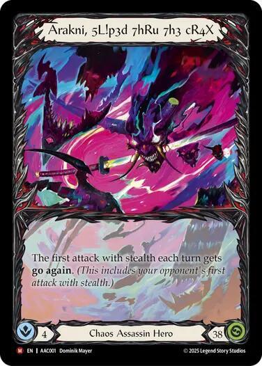 Arakni, 5L!p3d 7hRu 7h3 cR4X (Extended Art), Armory Deck: Arakni AAC001