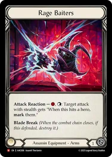 Rage Baiters, Armory Deck: Arakni AAC006