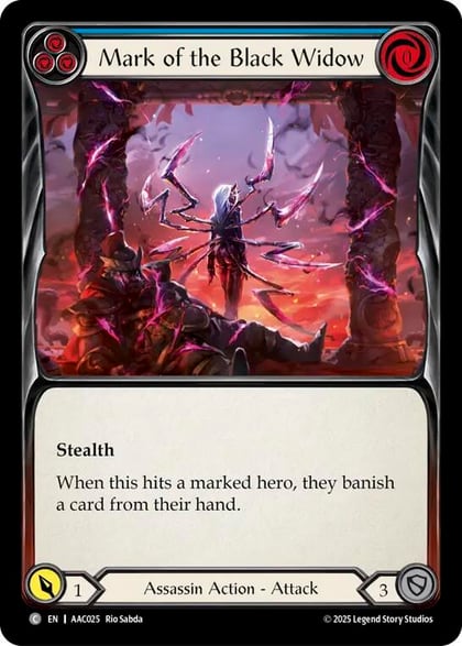 Mark of the Black Widow (Blue), Armory Deck: Arakni AAC025
