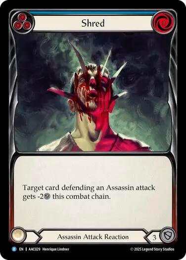 Shred (Blue), Armory Deck: Arakni AAC029