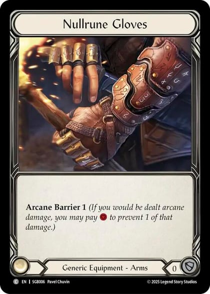 Nullrune Gloves, Silver Age Chapter 3 SGB006