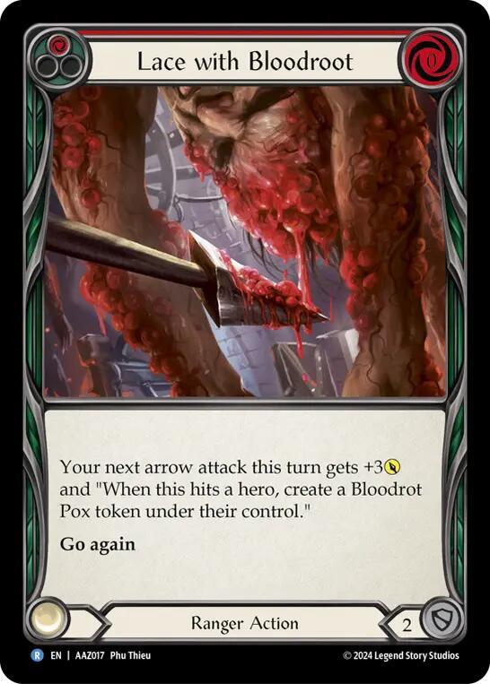 Lace with Bloodrot, Armory Deck: Azalea AAZ017