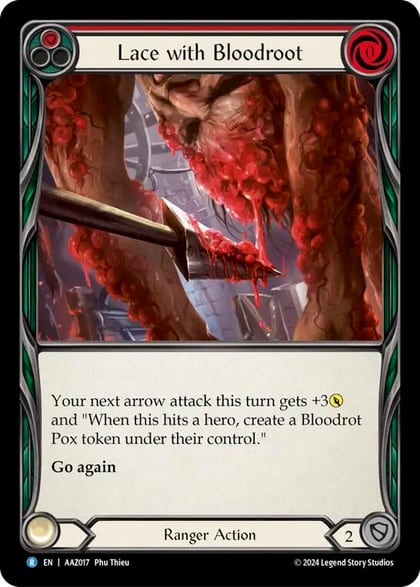 Lace with Bloodrot, Armory Deck: Azalea AAZ017