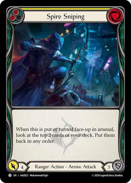 Spire Sniping (Yellow), Armory Deck: Azalea AAZ023