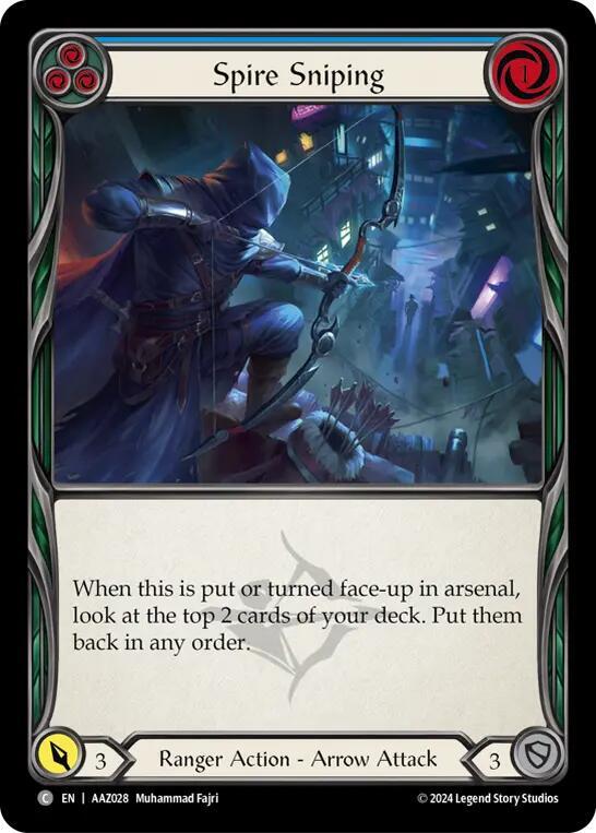 Spire Sniping (Blue), Armory Deck: Azalea AAZ028