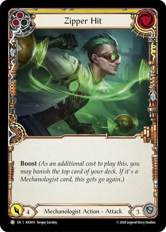 Zipper Hit (Yellow), Armory Deck: Dash AIO019