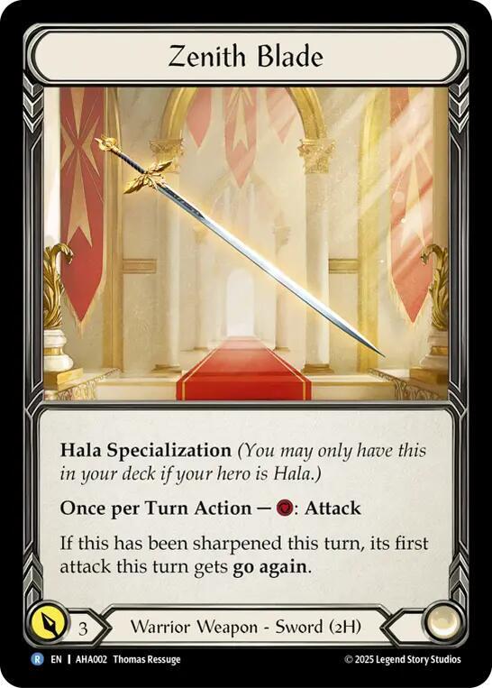 Zenith Blade, Armory Deck Origins: Hala AHA002