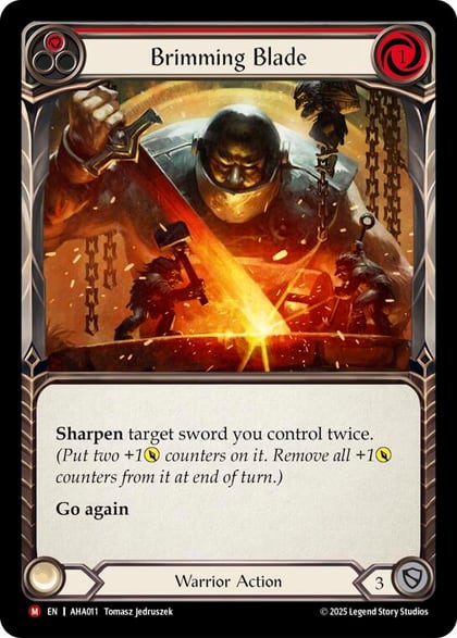 Brimming Blade (Red), Armory Deck Origins: Hala AHA011