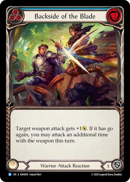 Backside Of The Blade (Blue), Armory Deck Origins: Hala AHA019