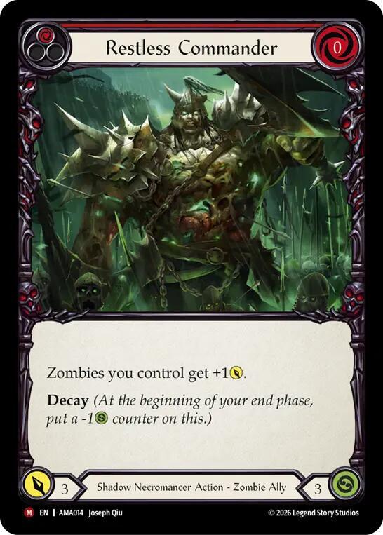Restless Commander (Red), Armory Deck: Malice AMA014
